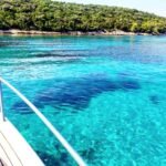 Cristal clear water near dubrovnik islands